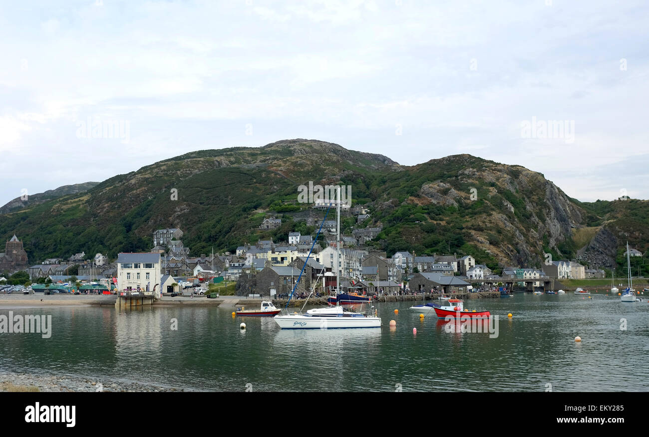 Barmouth North Wales harbour Stock Photo