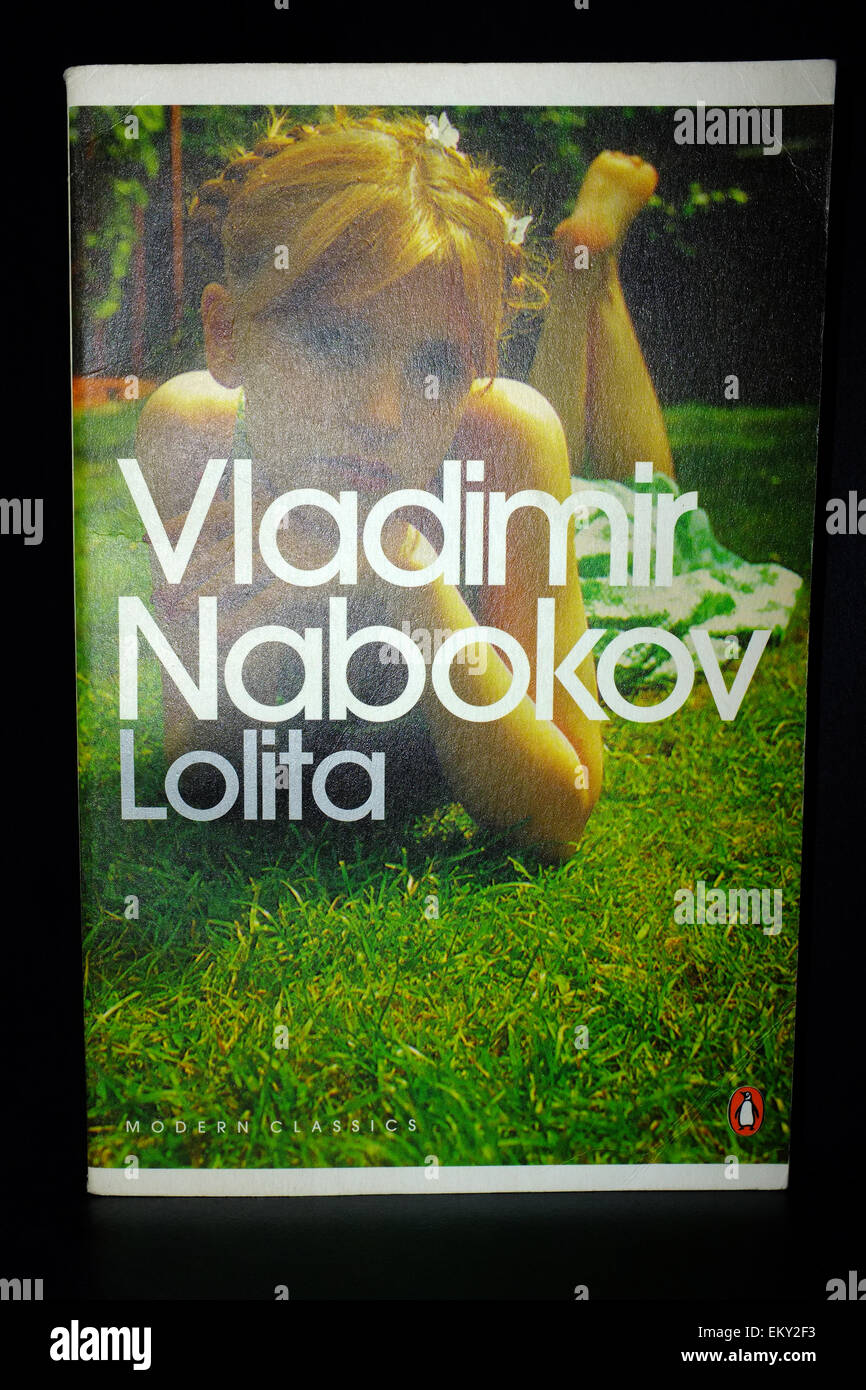 The front cover of an edition of Lolita by Vladimir Nabokov. Stock Photo