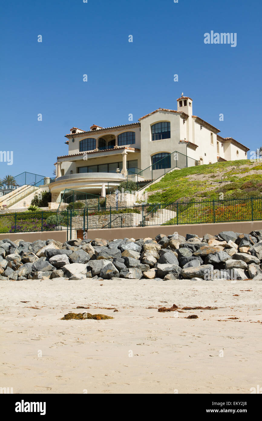 Coastal luxury real estate at the strand Dana Point California Stock