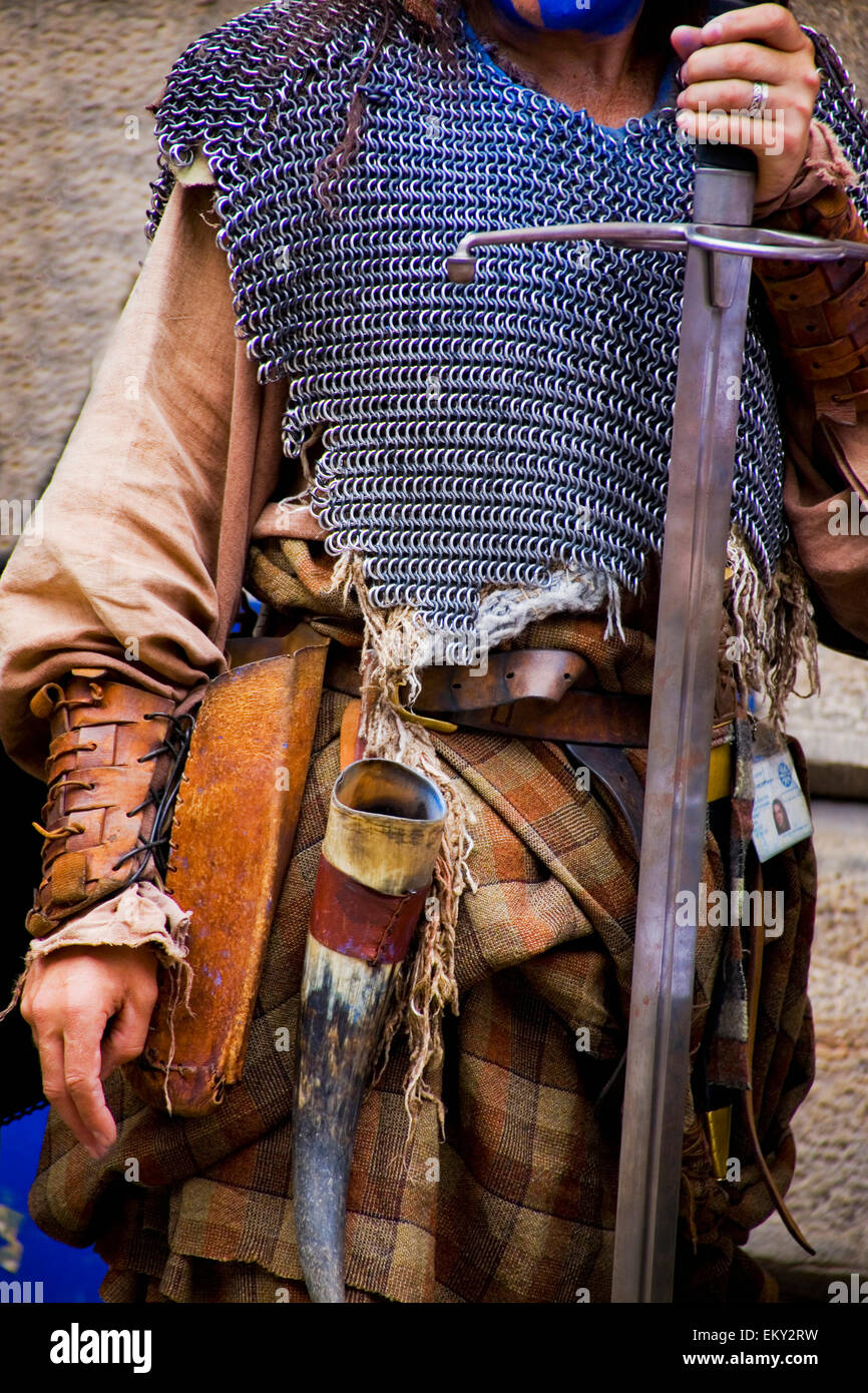 A Man In Highland Dress; Edinburgh, Scotland Stock Photo Alamy