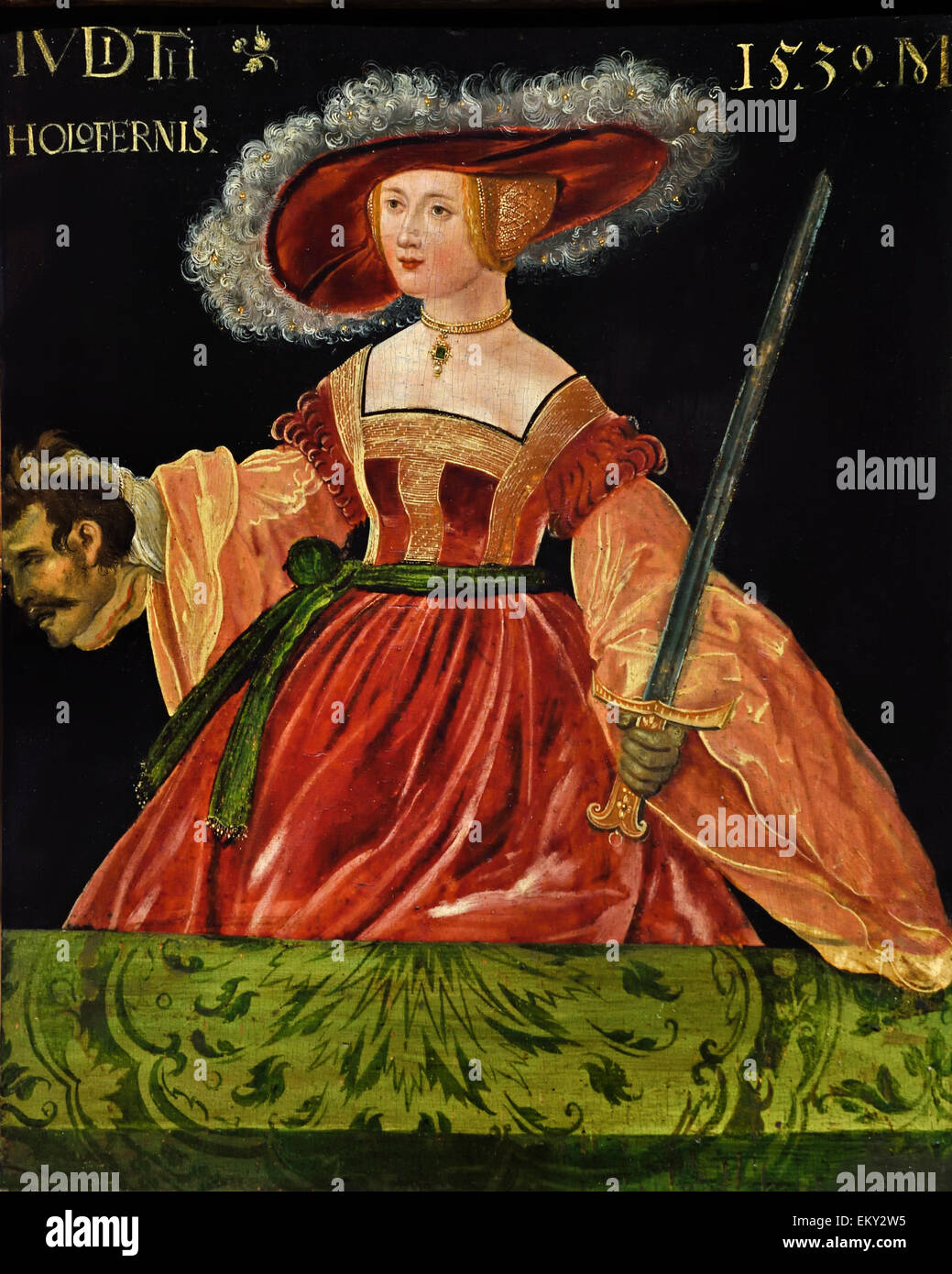 Judith with the Head of Holofernes Michael Ostendorfer ( Michael Ostendorffer ) 1490 1559 Regensburg German Germany Stock Photo