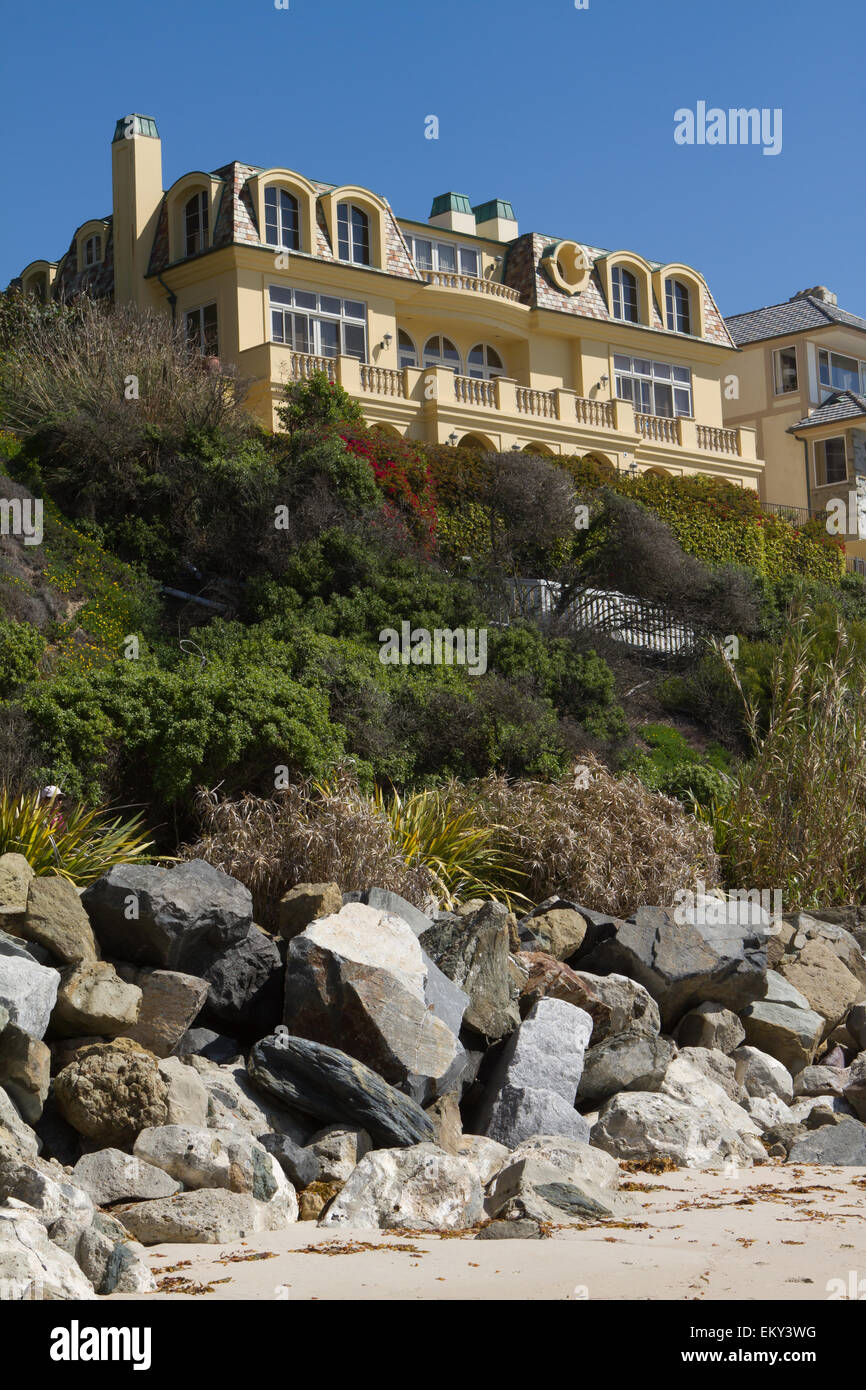 Coastal luxury real estate at the strand Dana Point California Stock