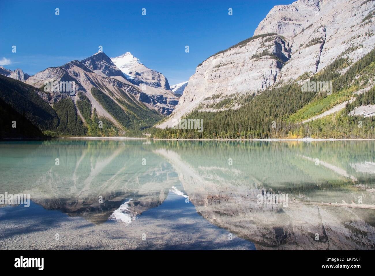 Reflection Of A Mountain In A Lake Stock Photo - Alamy