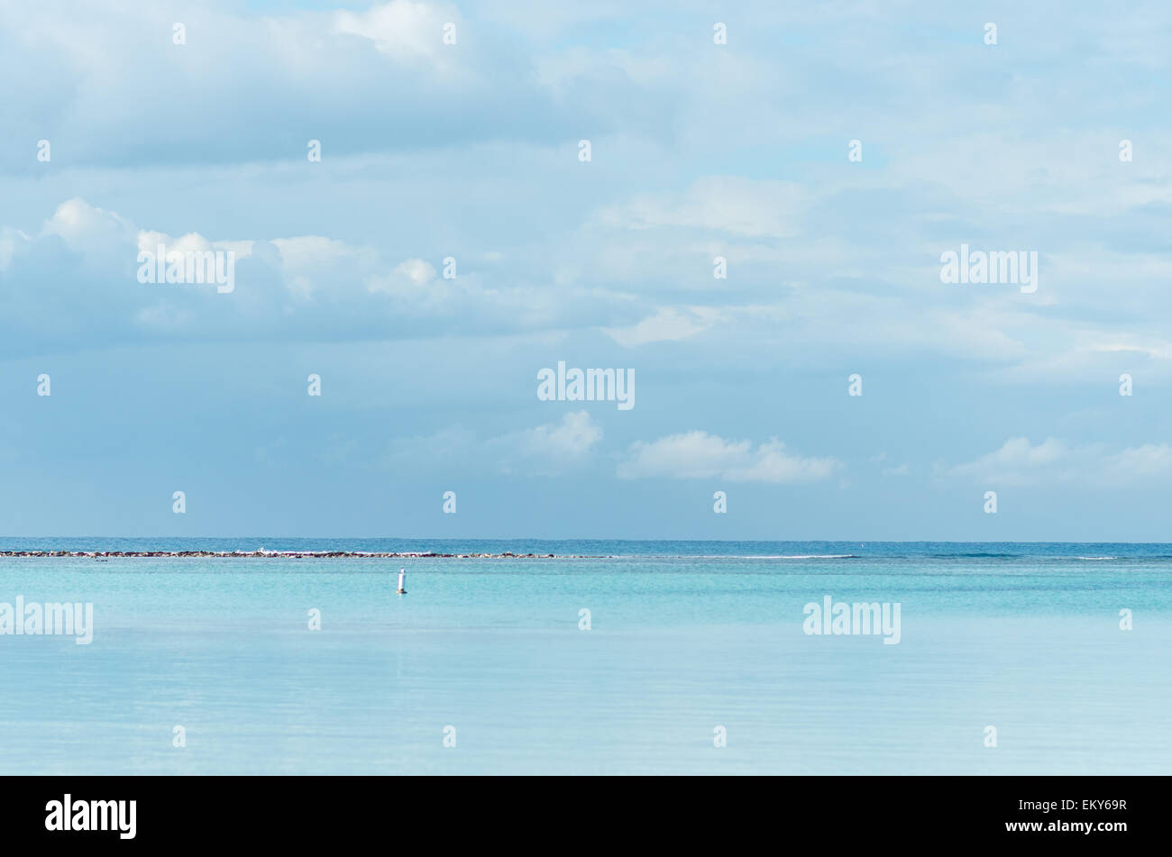 crystal water on Boca Chica beach, Dominican republic Stock Photo