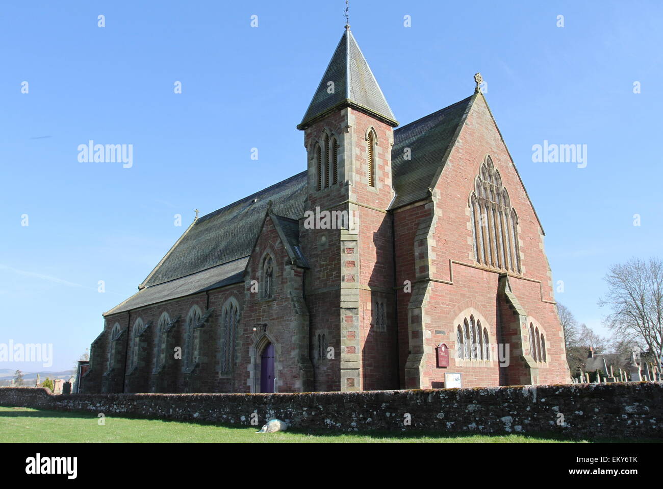 Exterior of Abbey Church Coupar Angus Scotland April 2015 Stock Photo
