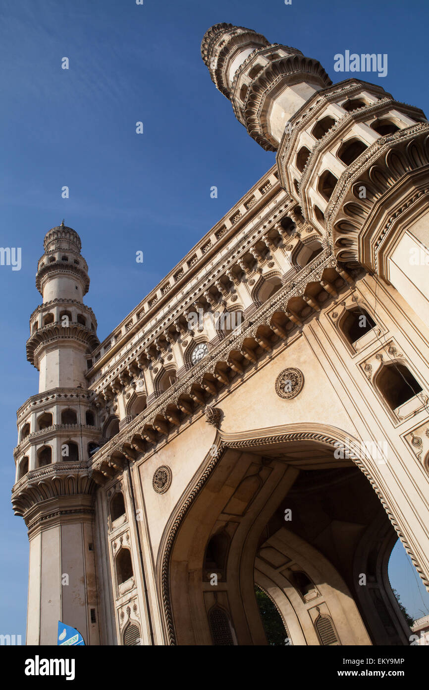 The Charminar in Hyderabad Stock Photo