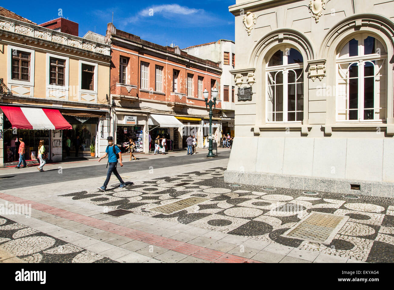 Generoso Marques Square. Curitiba, Parana, Brazil. Stock Photo