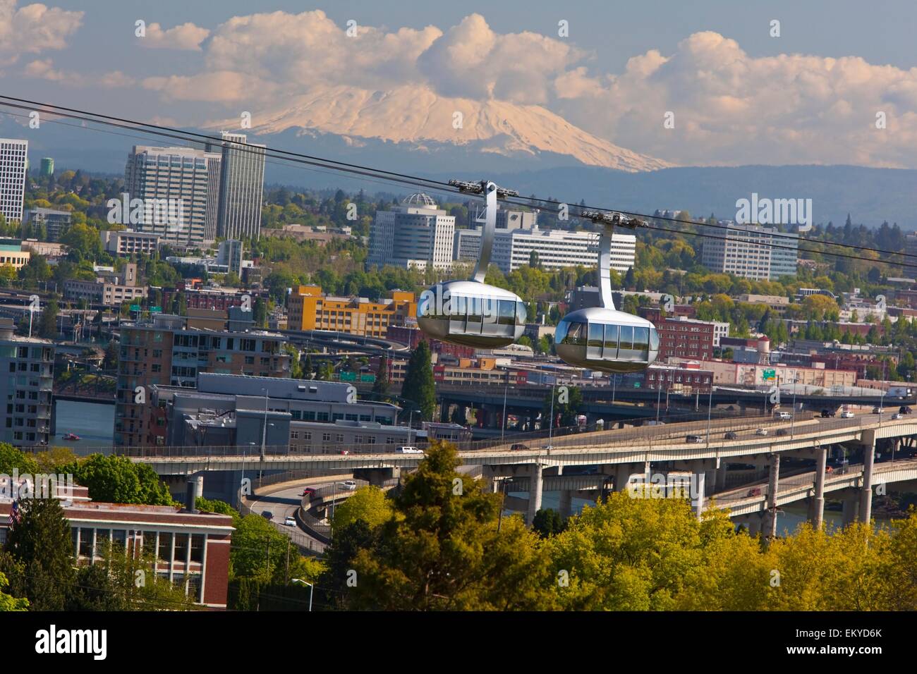 Portland, Oregon, United States Of America; Portland Aerial (Ohsu) Tram