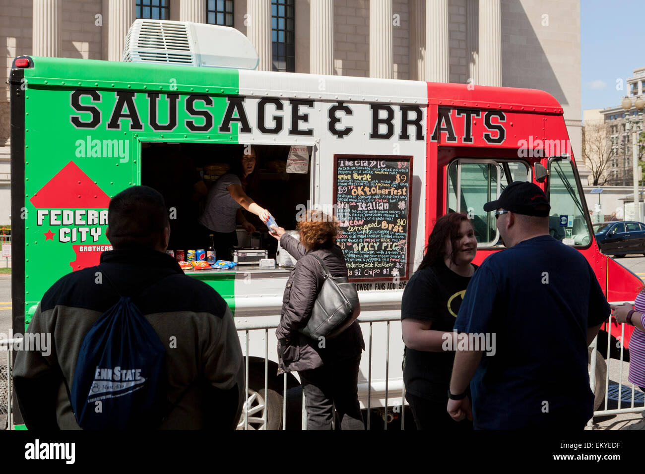 Sausage & Brats food truck - USA Stock Photo