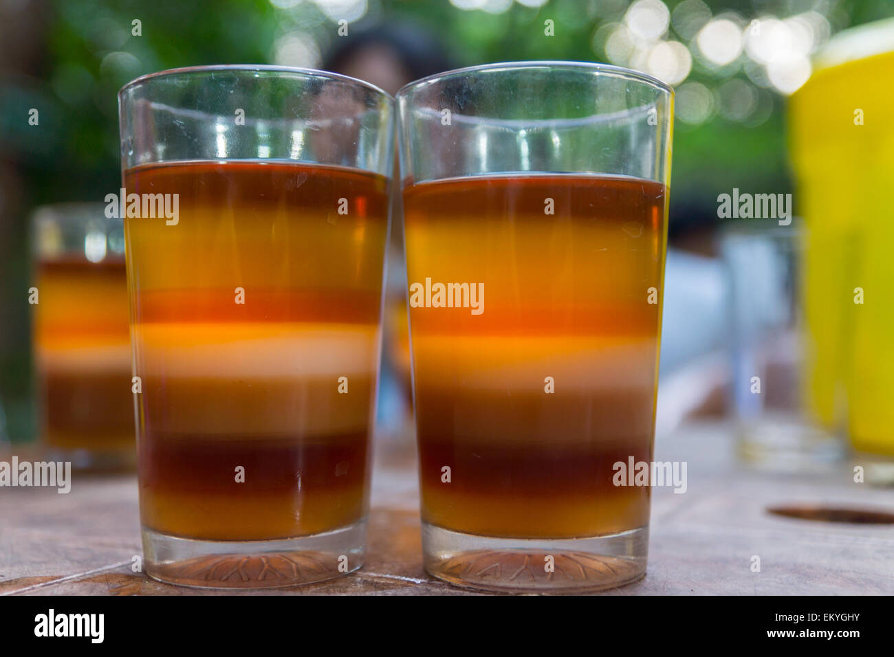 seven layer tea in bangladesh Stock Photo