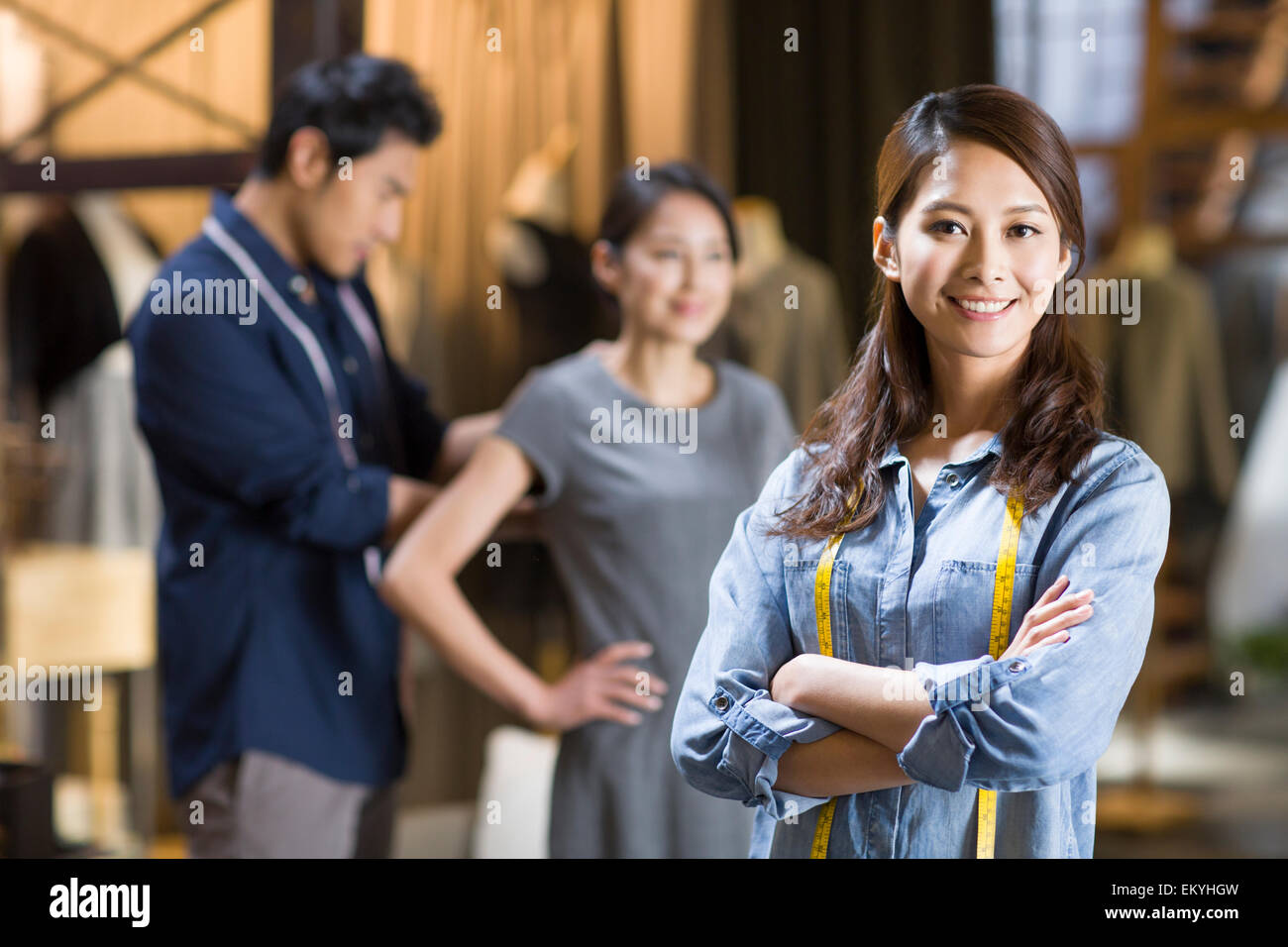 Female fashion designer Stock Photo - Alamy