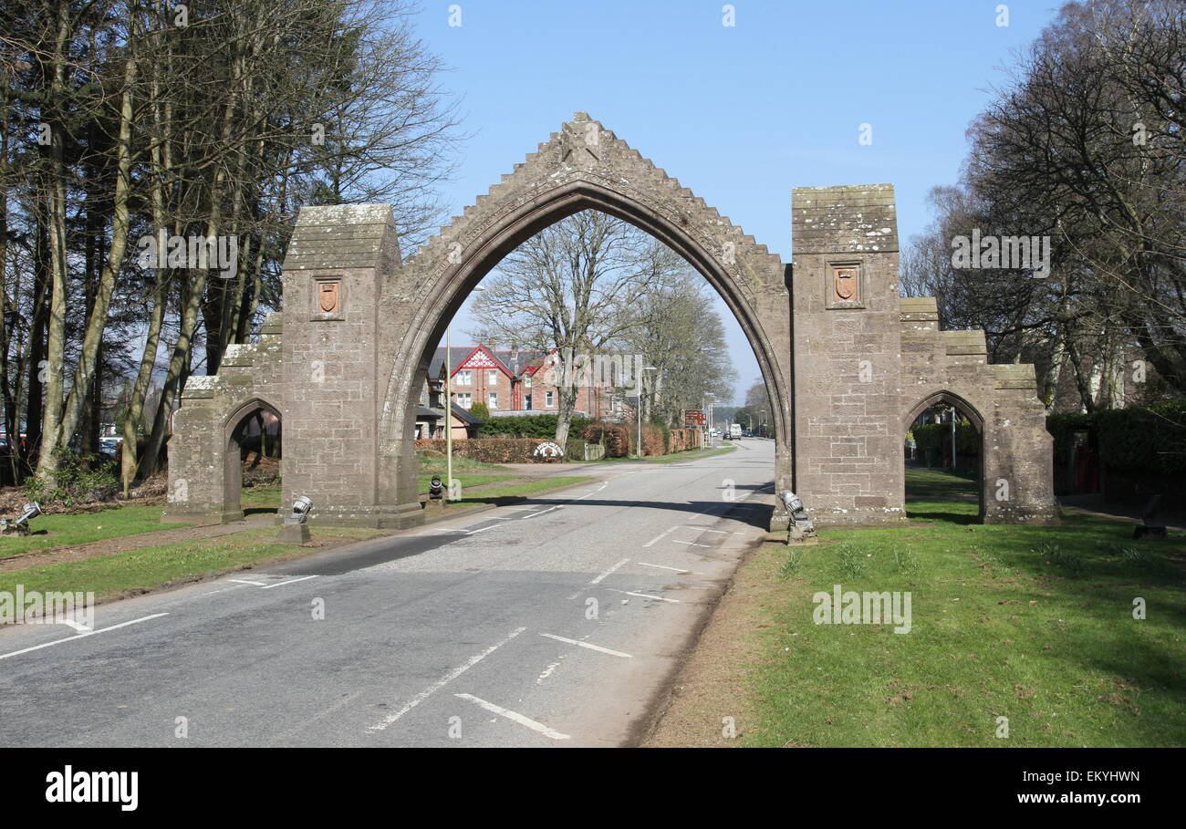 Dalhousie Arch Edzell Scotland April 2015 Stock Photo Alamy