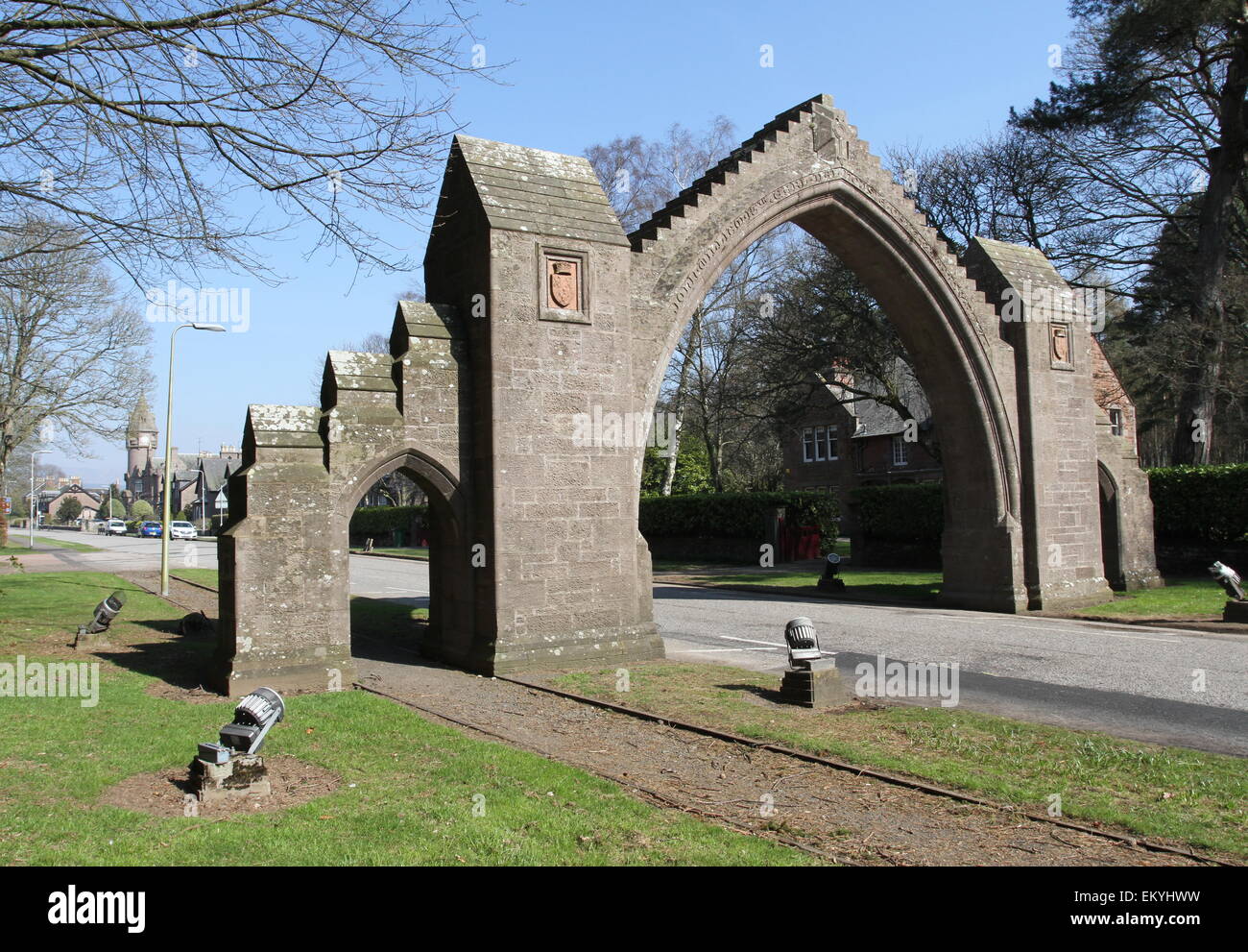 Dalhousie Arch Edzell Scotland April 2015 Stock Photo Alamy