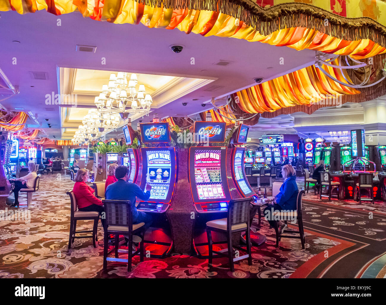 The interior of Bellagio hotel and casino in Las Vegas Stock Photo - Alamy