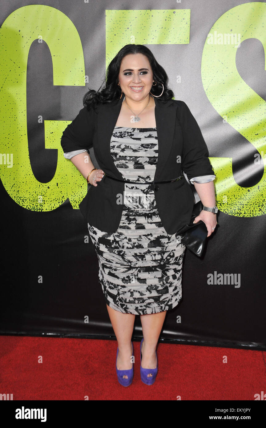 LOS ANGELES, CA - JUNE 26, 2012: Nikki Blonsky at the world premiere of 'Savages' at Mann Village Theatre, Westwood. Stock Photo
