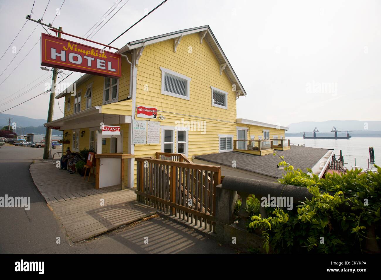 The Nimpkish Hotel In Aboriginal Village; Alert Bay, Cormorant Island