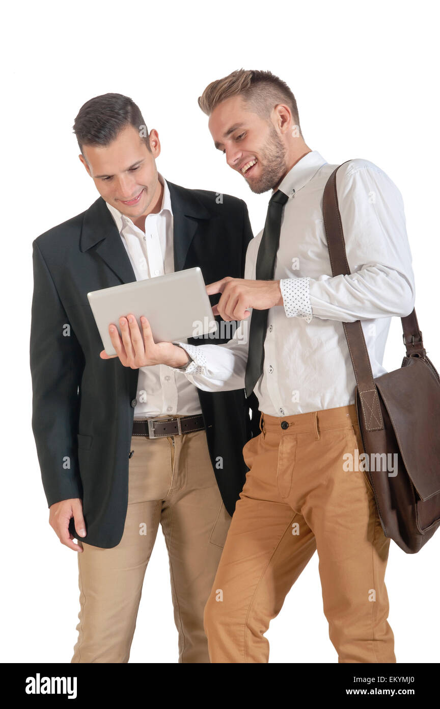 Two handsome young men hi-res stock photography and images - Alamy