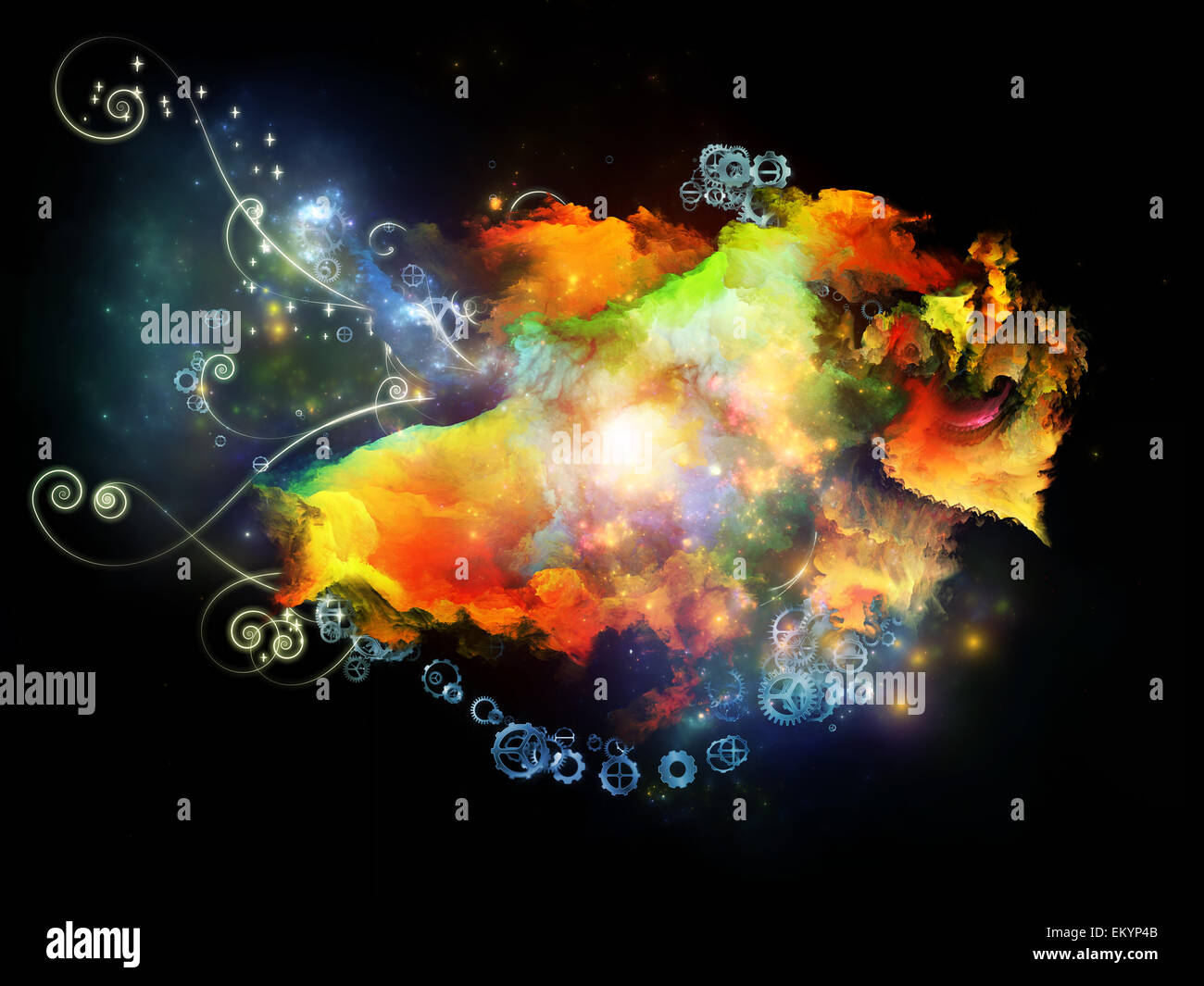Unfolding of Design Nebulae Stock Photo - Alamy