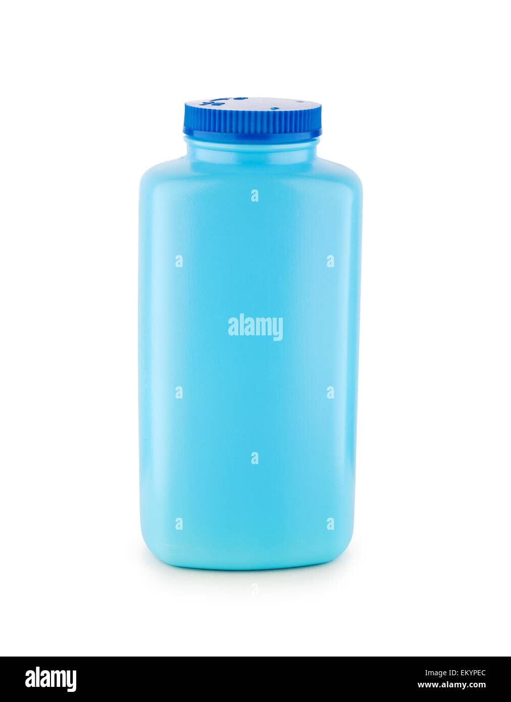 blue plastic bottle isolated Stock Photo