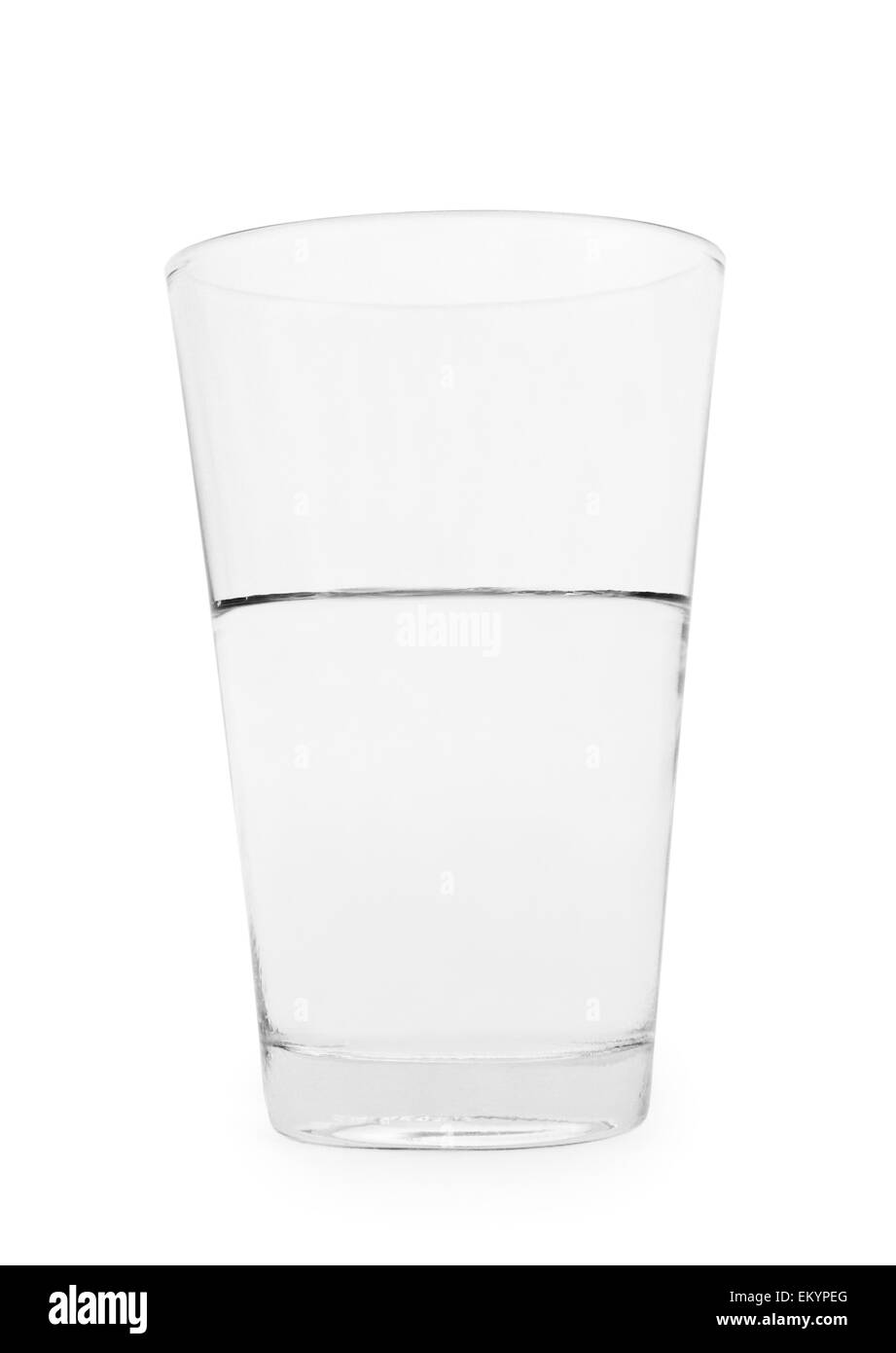 Half full glass water Black and White Stock Photos & Images - Alamy