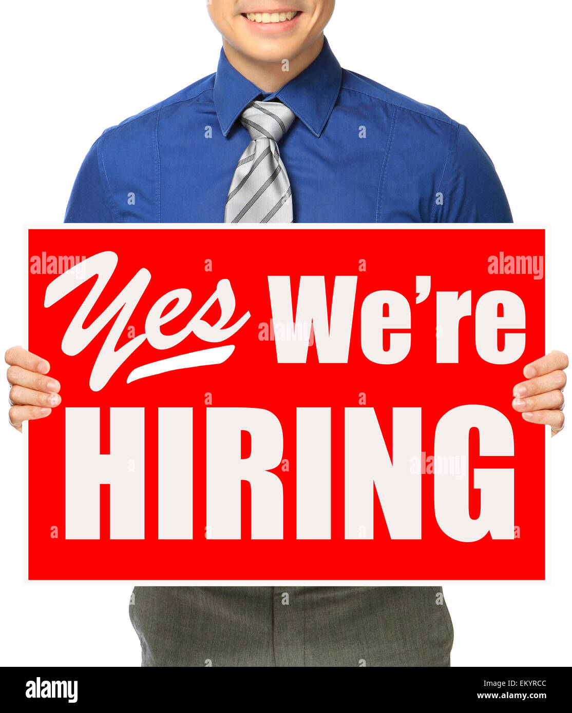 Yes We Are Hiring! Stock Photo