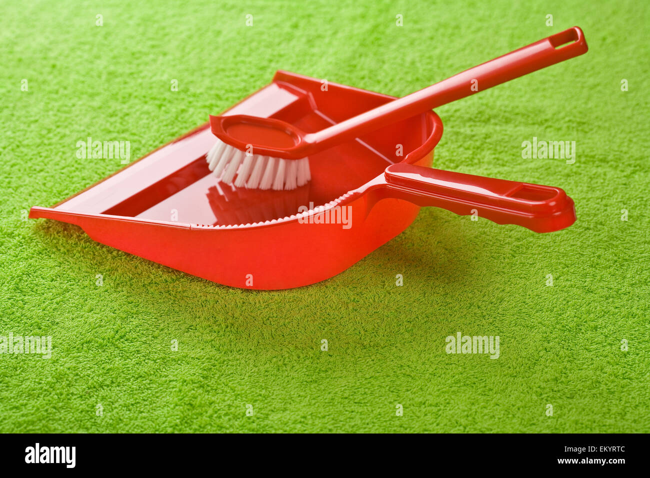 dustpan with brush Stock Photo Alamy