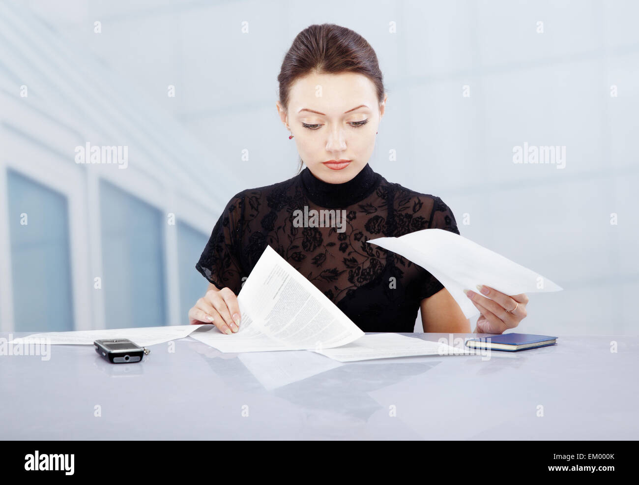Work with documents hi-res stock photography and images - Alamy