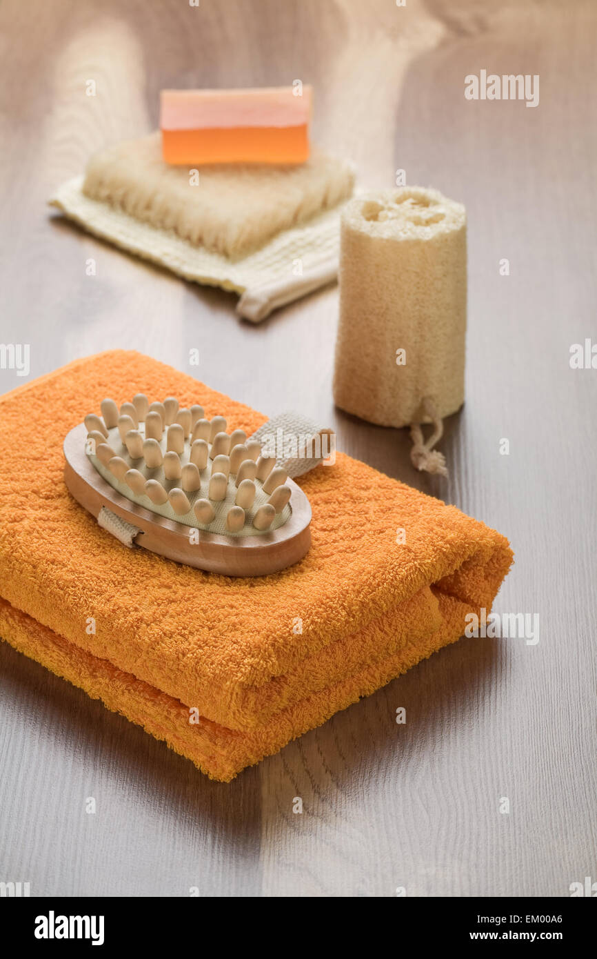 big set of bathing accessories Stock Photo - Alamy
