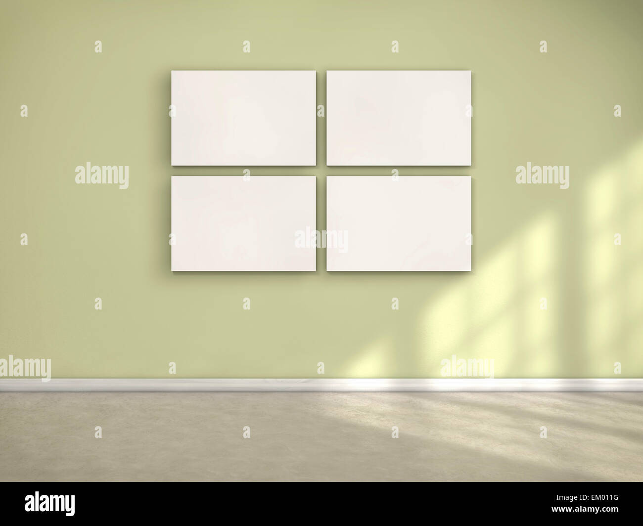 Frames on wall Stock Photo Alamy
