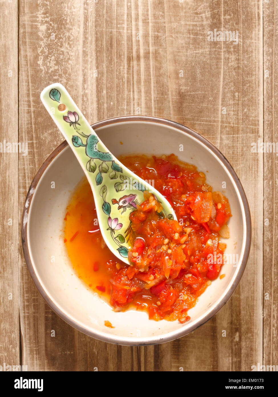 red chili sauce Stock Photo