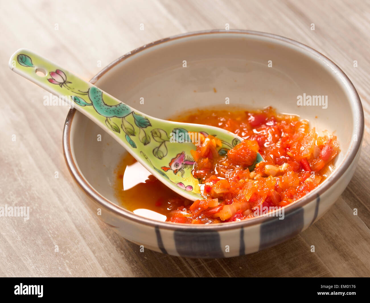 red chili sauce Stock Photo
