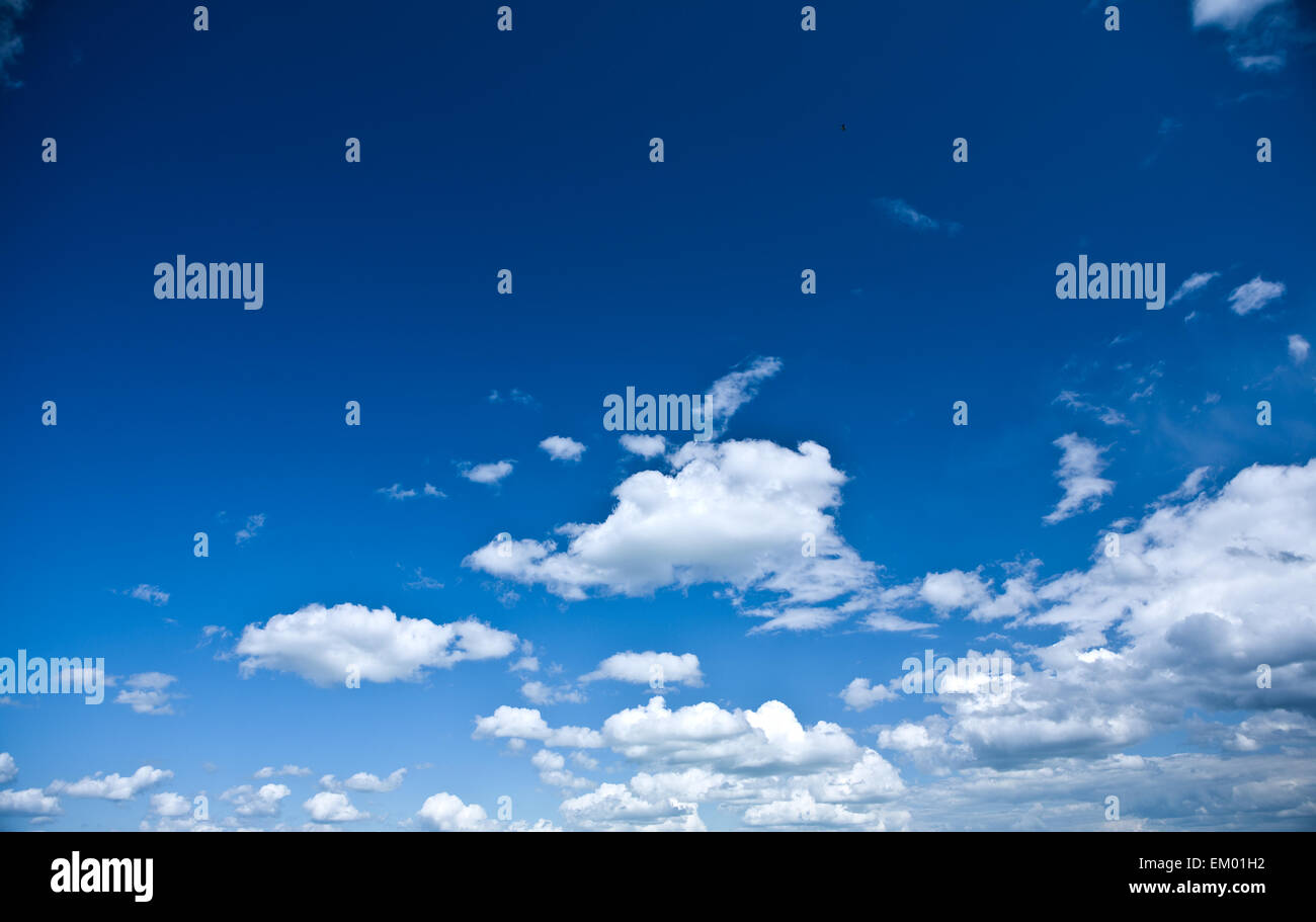 beautyful heaven with cumulus clouds Stock Photo