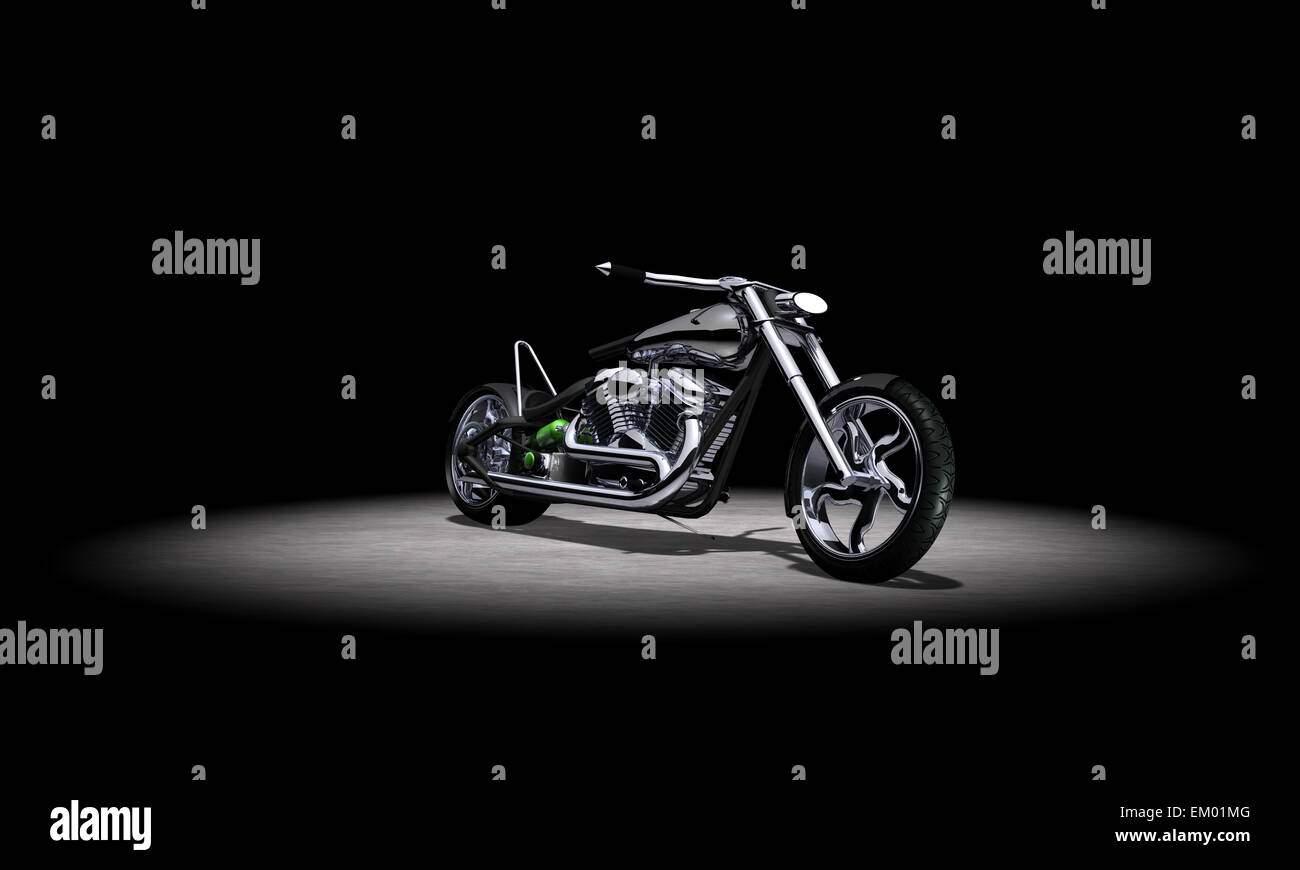Push Bike Made To Look Like Motorcycle Dragster, Stock Photo, Picture