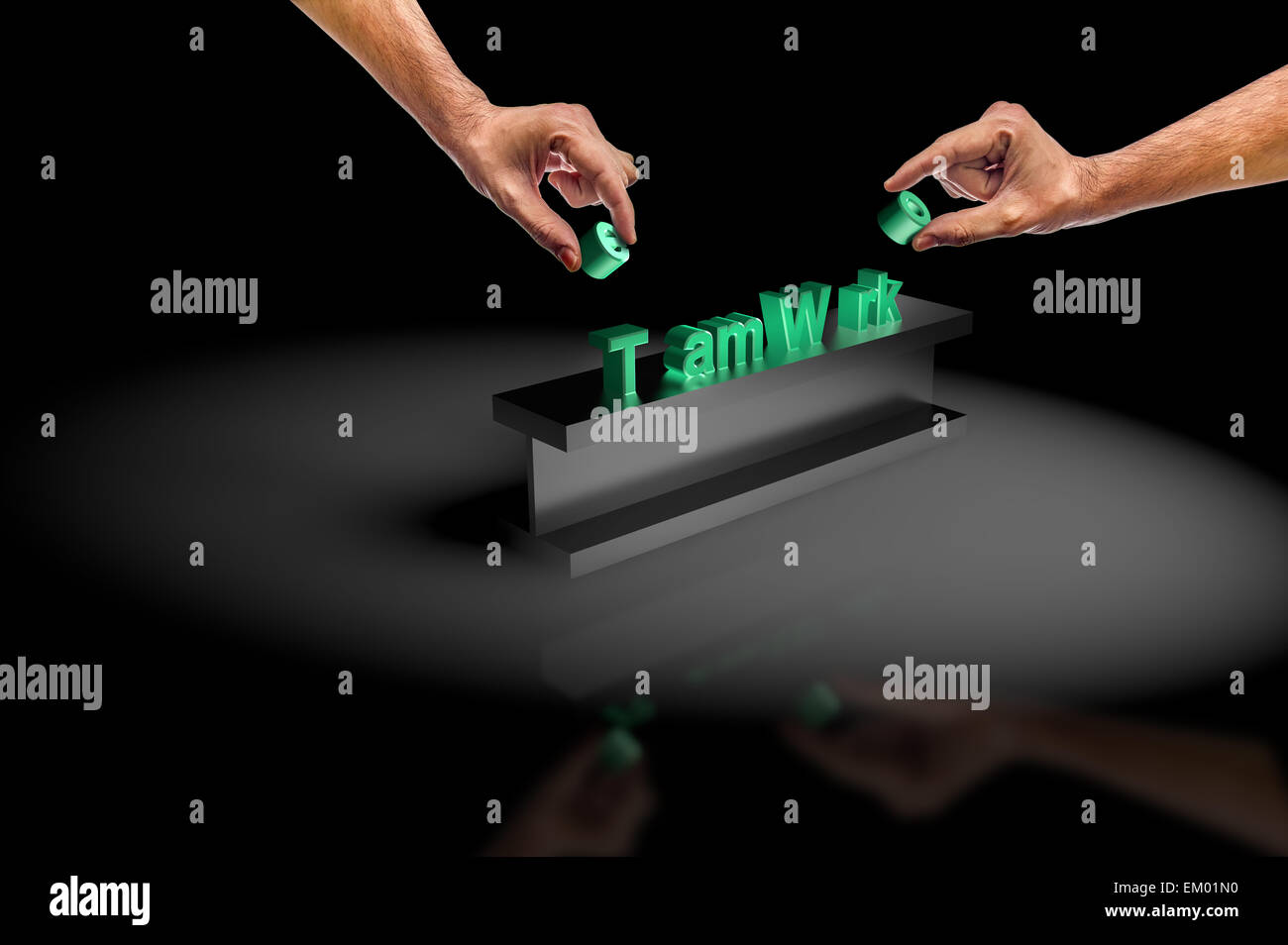 Hands people team word hi-res stock photography and images - Alamy