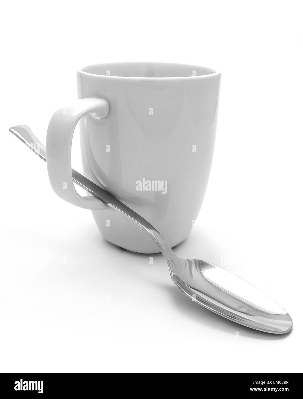 Mug and spoon Stock Photo