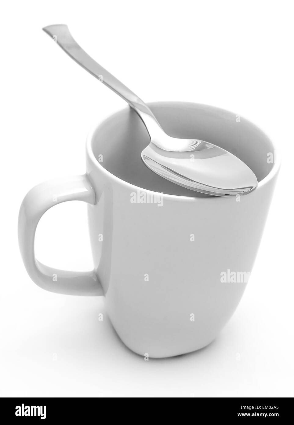 Mug and spoon Stock Photo