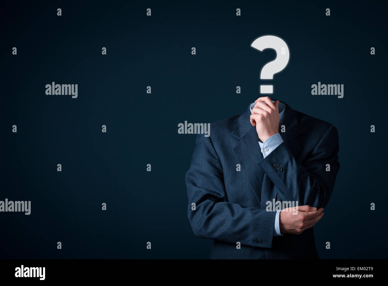 Do you have a question? Business is full of questions concept. Stock Photo