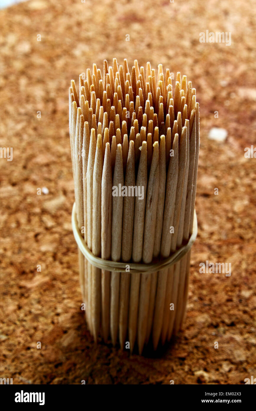 Wooden toothpicks hi-res stock photography and images - Alamy