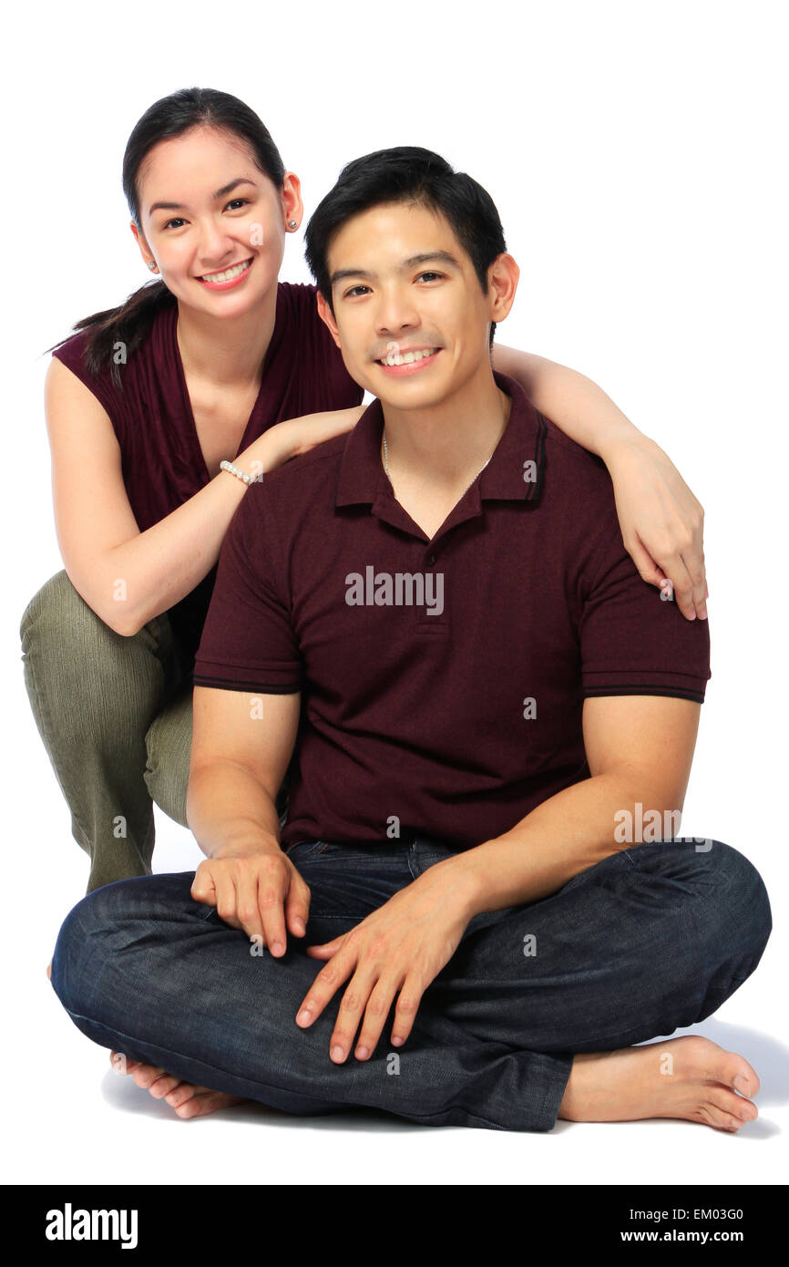Couple asian man woman friends hi-res stock photography and images - Alamy