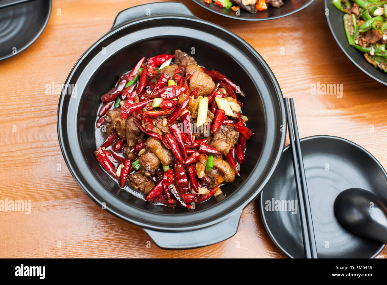 Chinese cuisine spicy chicken Stock Photo Alamy Chinese cuisine spicy chicken Stock Photo Alamy