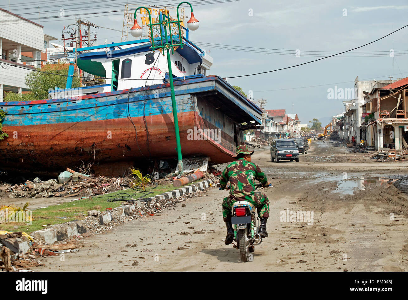 Tsunami damage in banda aceh