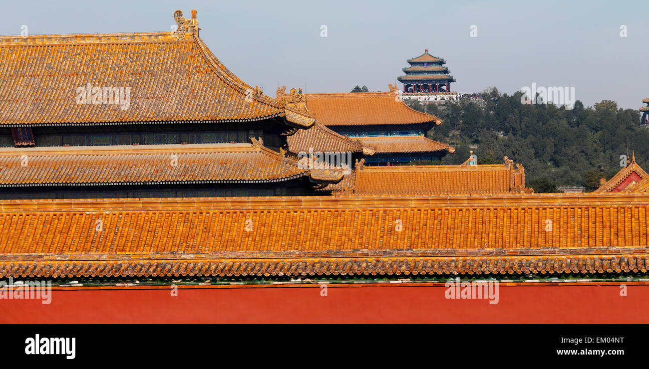 Rooftops At The Forbidden City; Beijing, China Stock Photo - Alamy