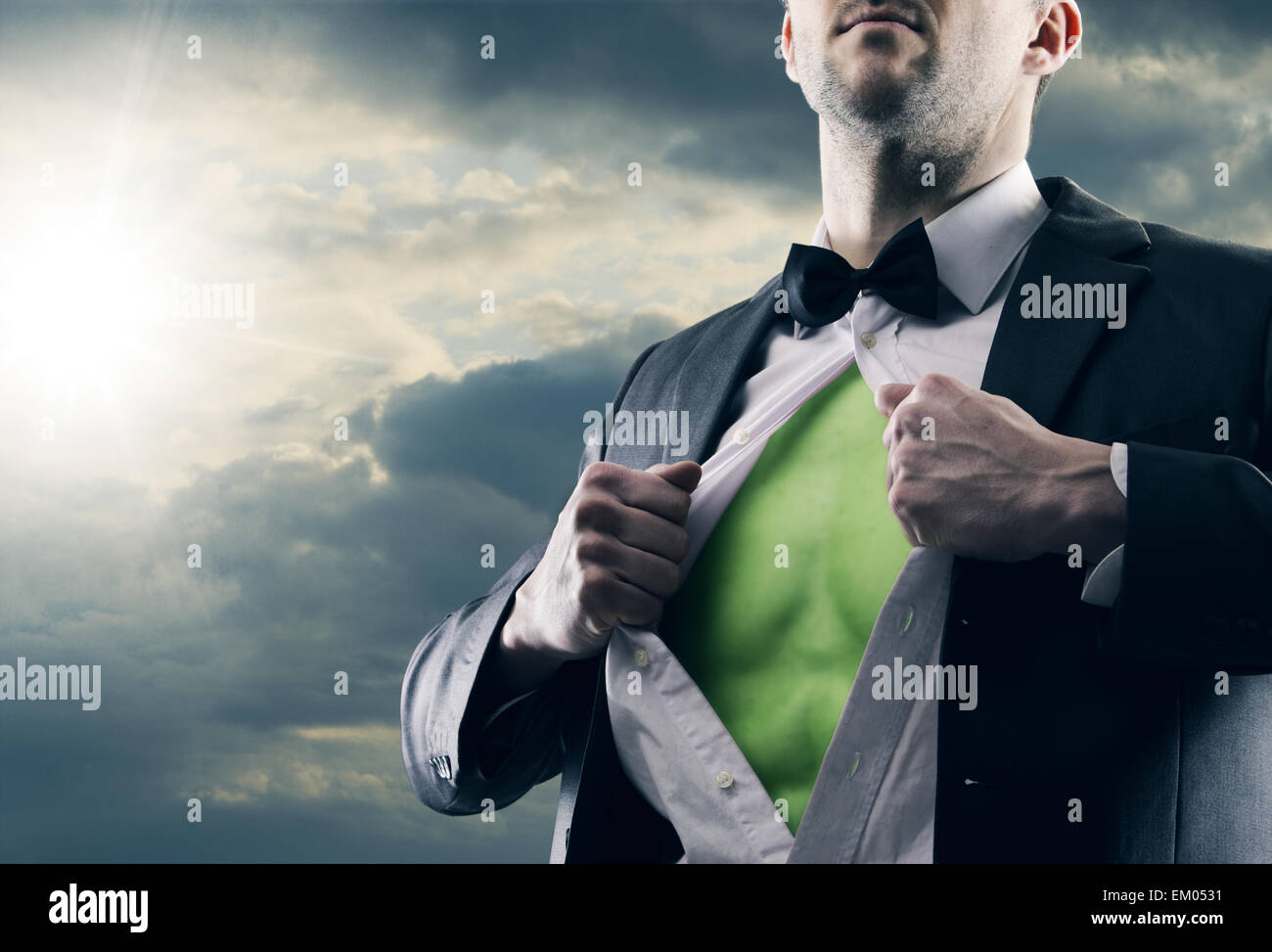 Clean Energy Man Stock Photo - Alamy