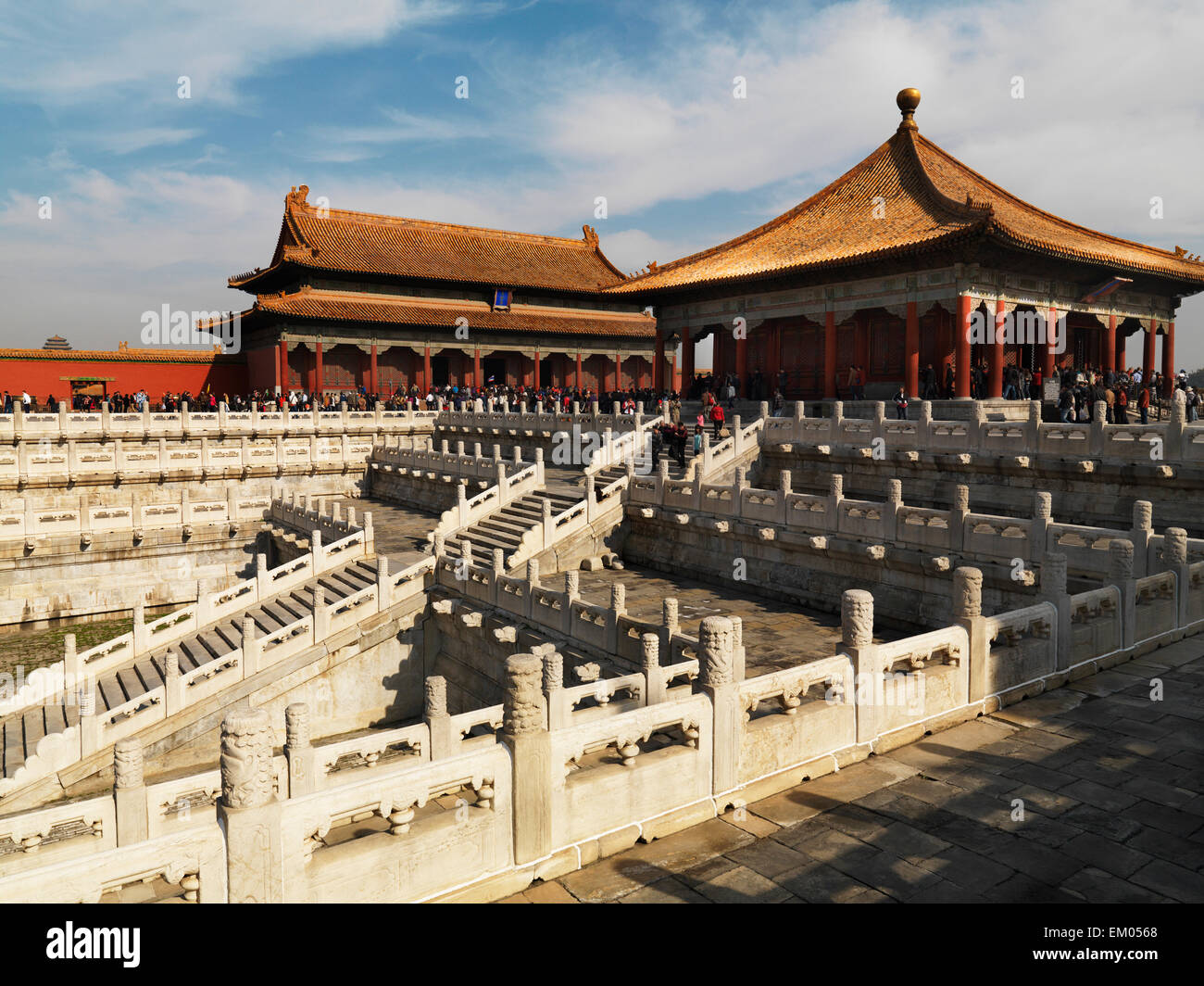 The Hall Of Central Harmony In The Forbidden City; Beijing, China Stock Photo