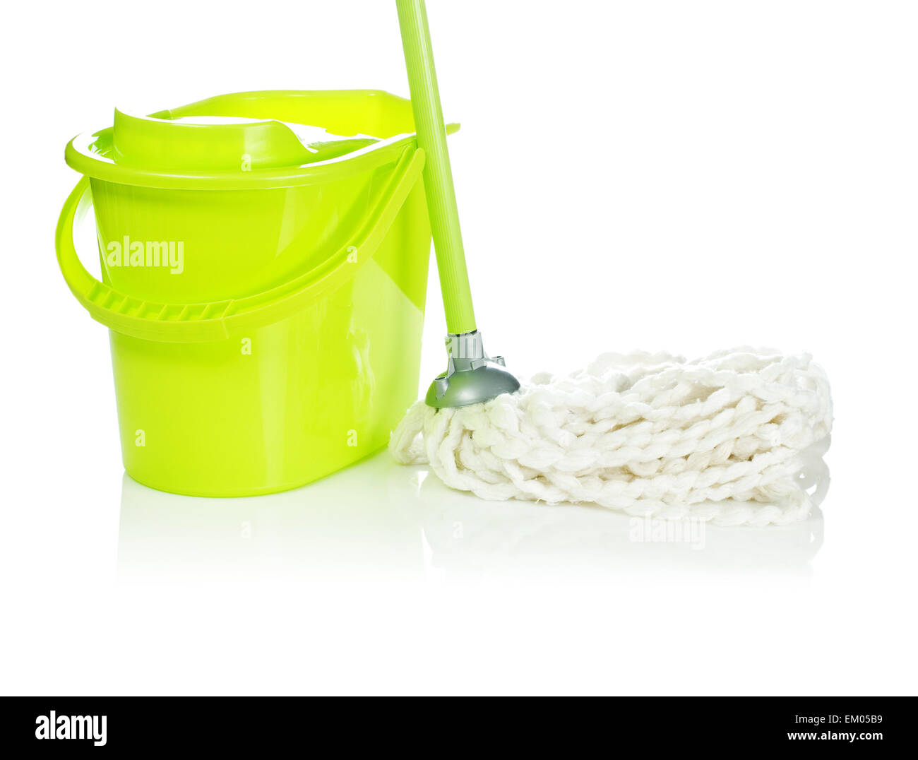 bucket with mop Stock Photo Alamy