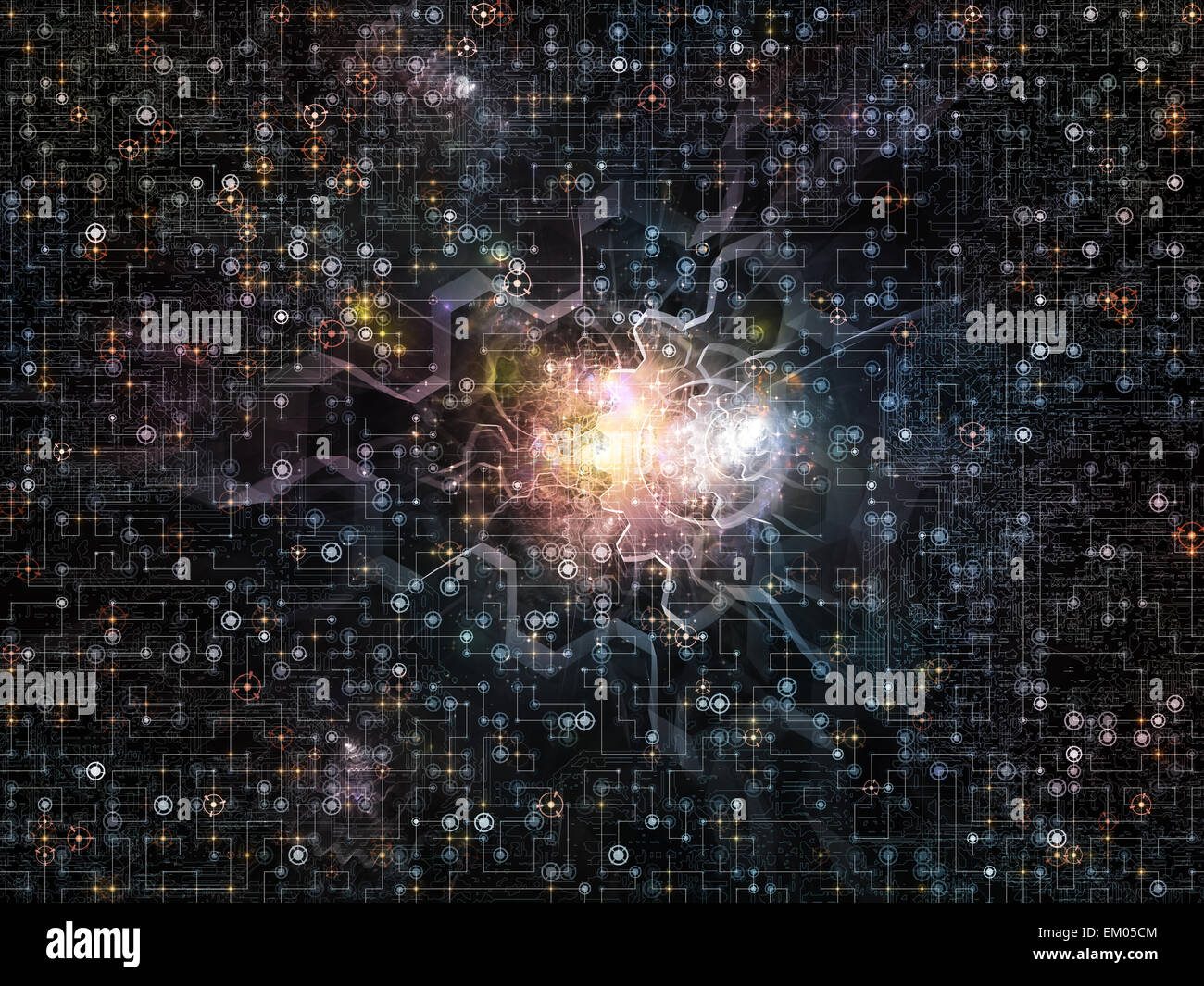 Visualization of Network Stock Photo - Alamy