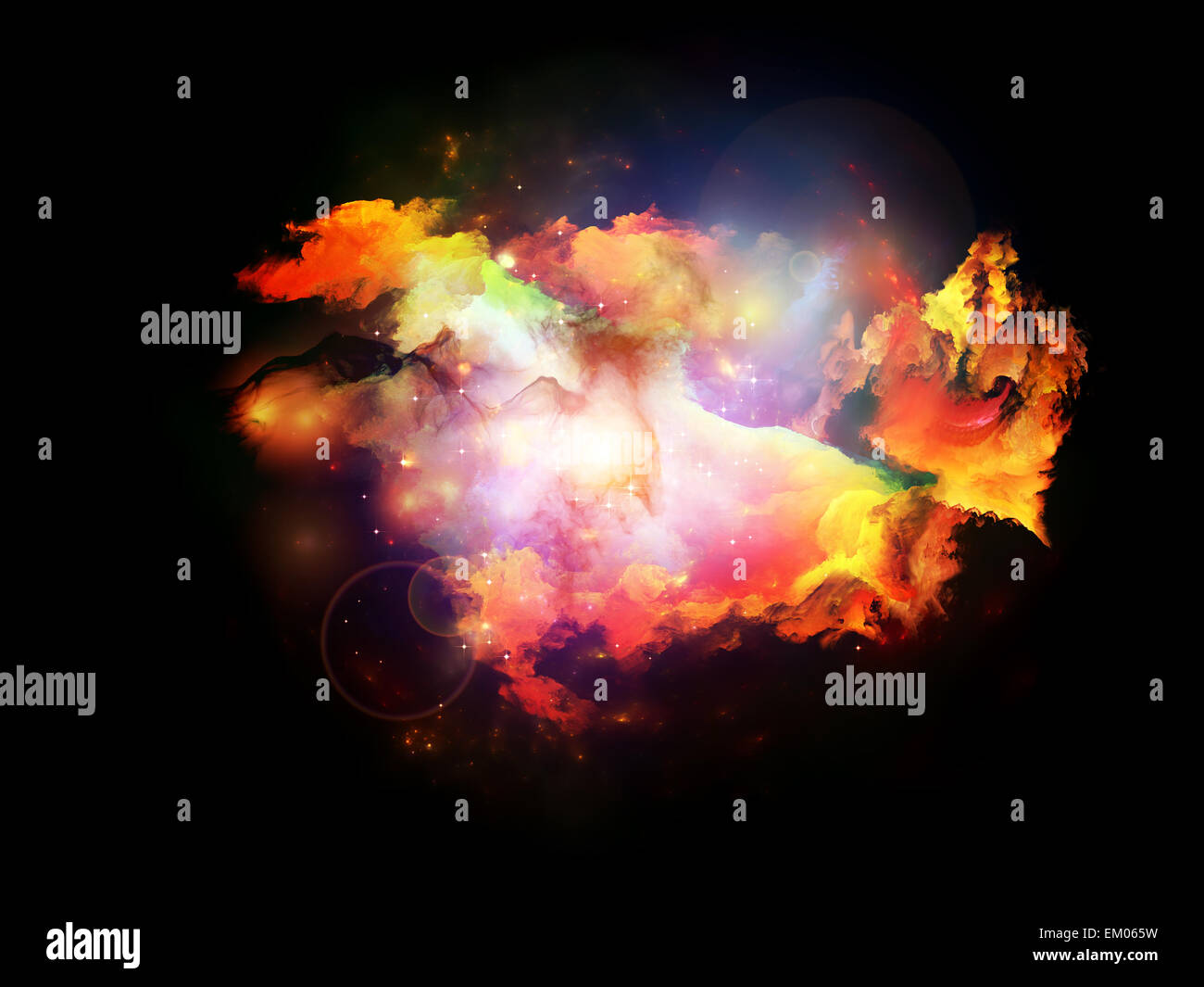 Lights of Design Nebulae Stock Photo - Alamy