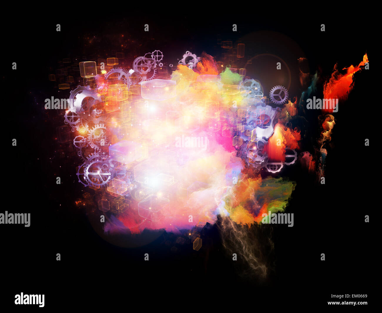 Unfolding of Design Nebulae Stock Photo - Alamy