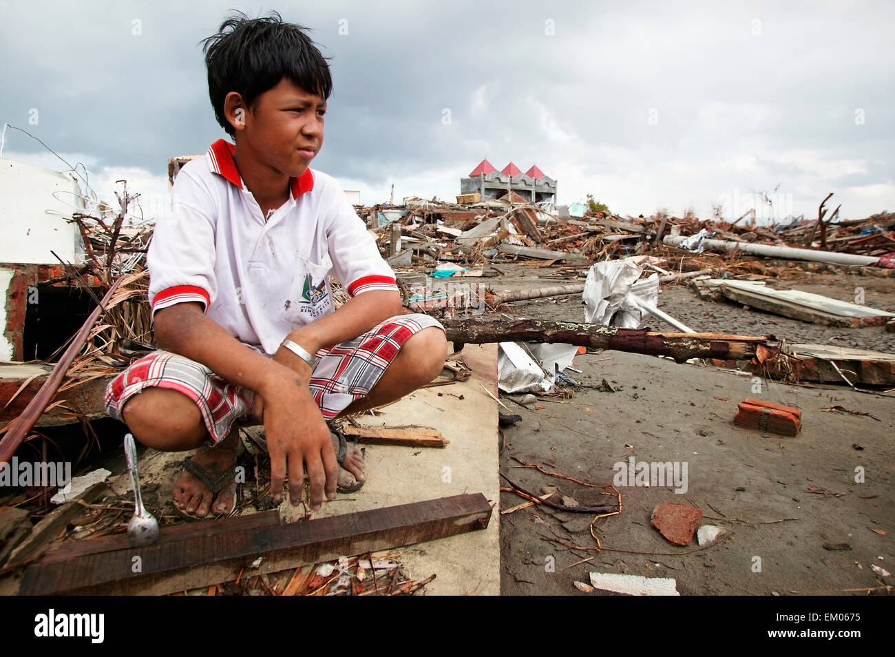 Tsunami damage in banda aceh