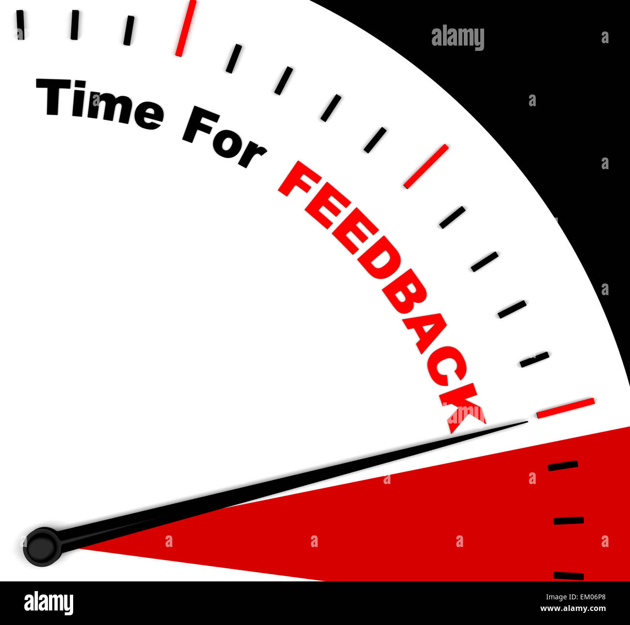 Time For feedback Representing Opinion Evaluation And Surveys Stock Photo